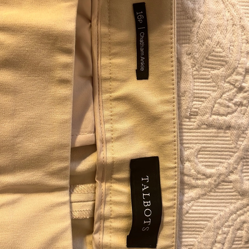 Talbots Chatham Ankle Pant Light Khaki